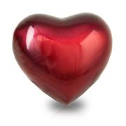Arielle Heart Urn - Ruby Red - Urn Of Memories