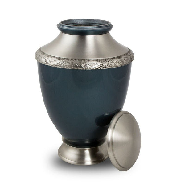 Cremation Urn Vase - Artisan Indigo - Large - Urn Of Memories