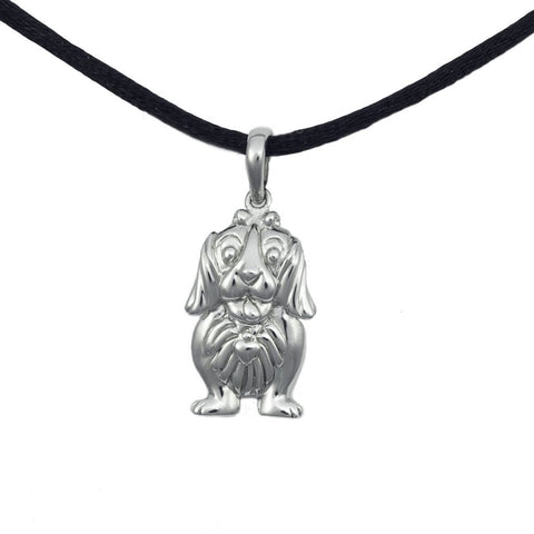Cute Dog Cremation Pendant - Sterling Silver - Urn Of Memories