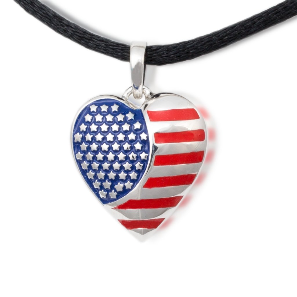 American Flag Cremation Pendant - Urn Of Memories