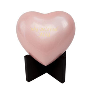 Arielle Heart Pet Urns - Pastel Pink - Urn Of Memories