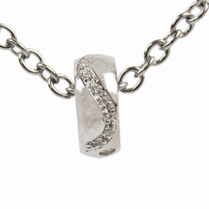 Diamond Cremation Bead Charm - Sterling Silver - Urn Of Memories