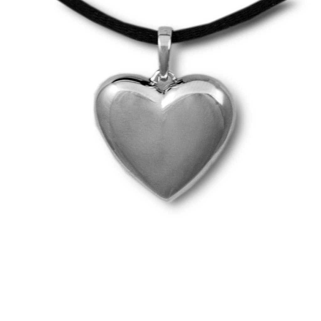 Full of Love Heart Cremation Pendant - Sterling Silver - Urn Of Memories