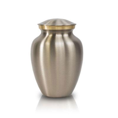 Handsome Pewter Cremation Urn - Extra Small - Urn Of Memories