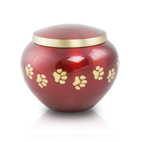 Medium Odyssey Pet Urns - Crimson - Urn Of Memories