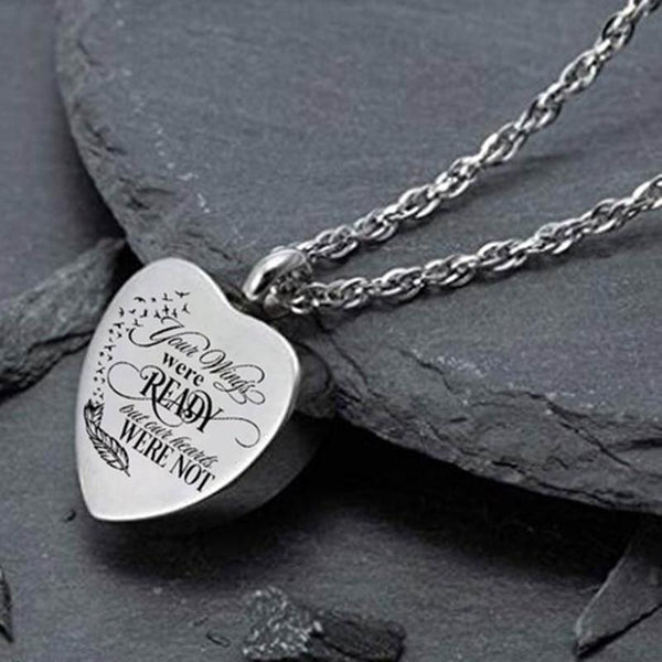 New ! Heart Cremation Urn Necklace For Ashes - Urn Jewelry Memorial Pendant - Urn Of Memories