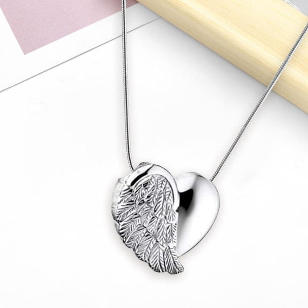 NEW! Heart Wings Urn Necklace For Cremation Ashes Jewelry Memorial Necklace - Urn Of Memories