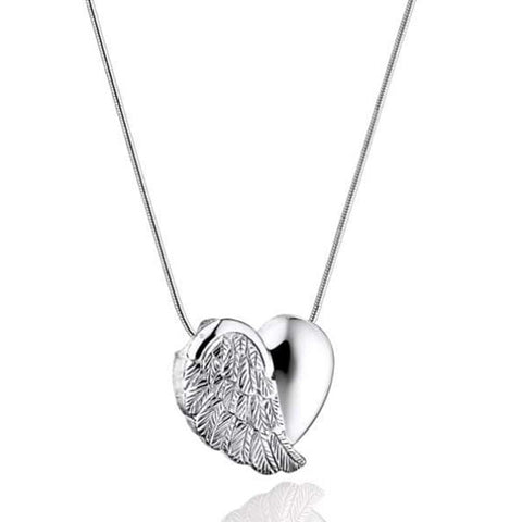 NEW! Heart Wings Urn Necklace For Cremation Ashes Jewelry Memorial Necklace - Urn Of Memories