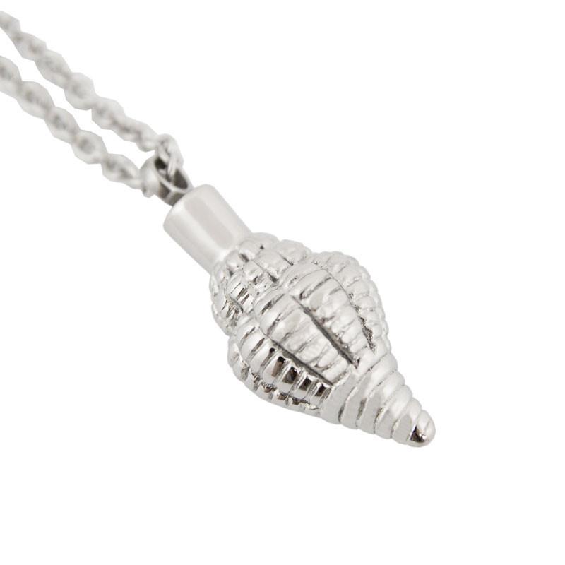 Seashell Cremation Pendant - Stainless Steel - Urn Of Memories