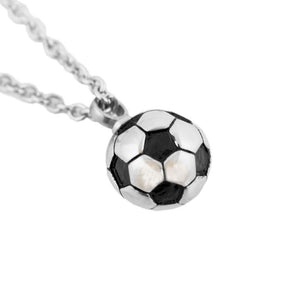 Soccer Ball Cremation Pendant - Stainless Steel - Urn Of Memories