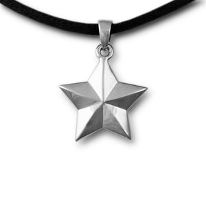 Star Cremation Pendant - Sterling Silver - Urn Of Memories