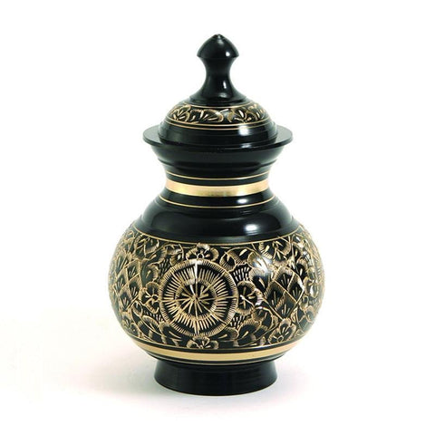 Timeless Black Pet Cremation Urns - Small - Urn Of Memories